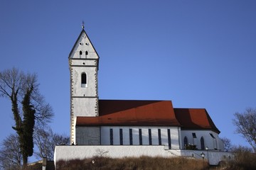 Pilgrimage church on Mount Bussen, highest elevation of northern Upper Swabia, 767 metres, Baden-Wuerttemberg, Germany, Europe