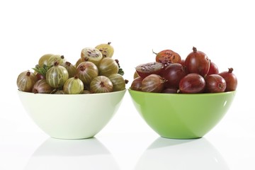 Gooseberries in a small bowl