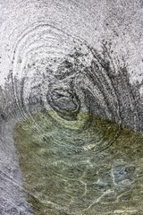 Rock formation in the Verzasca Valley, canton of Ticino, Switzerland, Europe