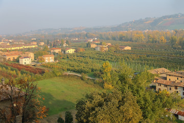 Fototapeta na wymiar Panorama of Vignola, Italy. Top view