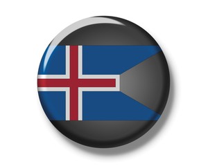 Button, flag of Iceland