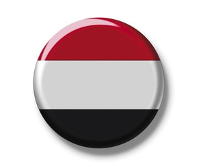 Button badge, flag, Yemen, Asia