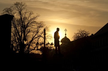 TGM monument at Hradcany Square, Prague, Czech Republic, Europe
