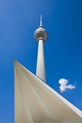Obraz premium Television tower, Mitte, Berlin, Germany, Europe