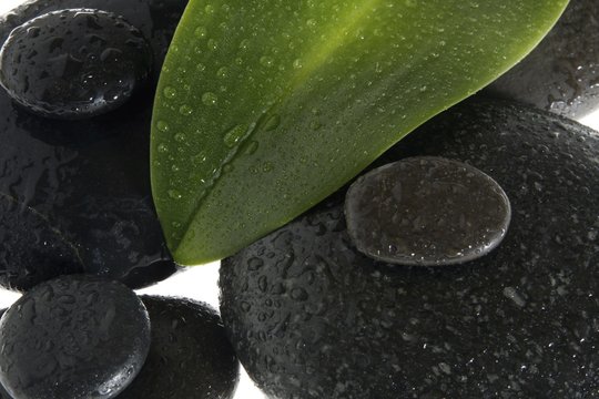 Hot stones, basalt massage stones