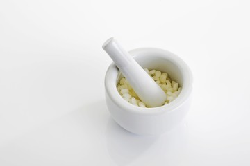 Mortar with Carnauba wax