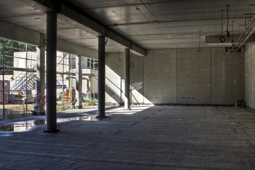 Construction site for a dwelling house