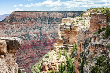 Fototapeta na wymiar beautiful canyon landscape, red rocks, blue sky, sunny