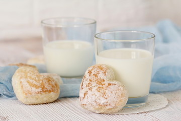 Milk and gingerbreads
