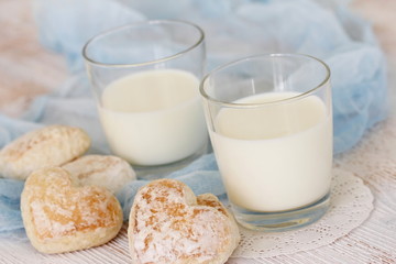 Milk and gingerbreads