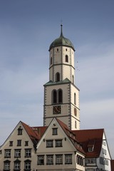 Fototapeta na wymiar St. Martins church, Biberach an der Riss, Upper Swabia, Baden-Wuerttemberg, Germany, Europe