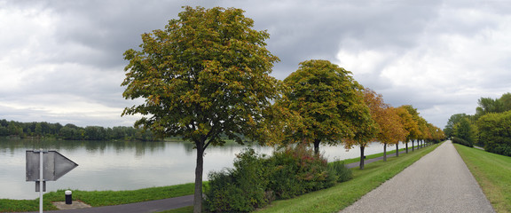 Obraz premium Alley at a river