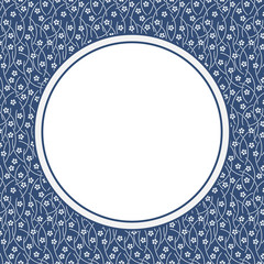 Chinese Porcelain Style Background, Template, Flowers 