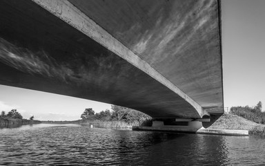 floating under the bridge