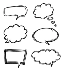 Speech bubble with brush stroke isolated on white background © myfotolia88