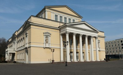 Hessian State Archive, former State Theater, Karolinenplatz Square, Darmstadt, Hesse, Germany, Europe