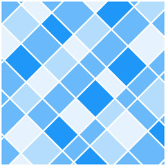 Background design with different shapes of blue squares