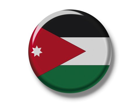 Button, flag of Jordanian
