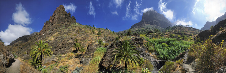 Fototapeta na wymiar Barranco de Masca gorge, Tenerife, Canary Islands, Spain, Europe
