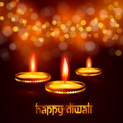 Beautiful greeting card for Hindu community festival Diwali Happy diwali festival background illustration