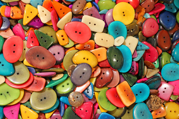 buttons made with dried tropical plants seeds