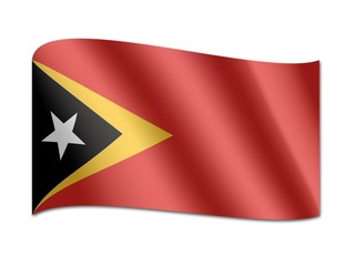 Fototapeta premium Flag of East Timor