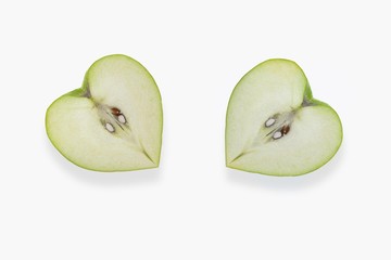 Heart-shaped apples