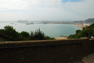 Panorama view of Dover, Kent, England (GB)