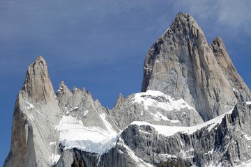 Mt. Fitz Roy, Aiguille Poincenot, Parc Nacional Los Glaciares National Park, Argentina, South America