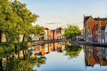 Beautiful Reflections in Canal - European Travel Destination