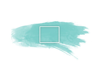 türkis farbfleck im wasserfarben look