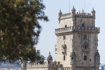 Fototapeta na wymiar Torre de Belém tower lisbon portugal