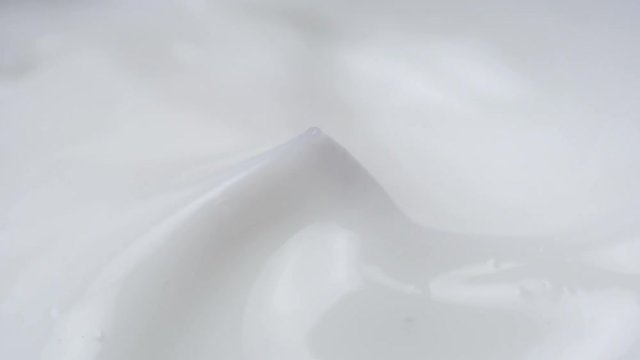 Closeup shot of cosmetics cream with rotate

