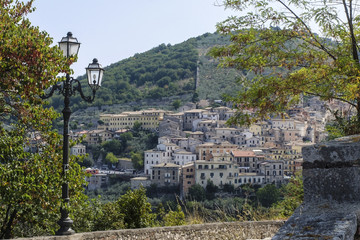 Arpino panorama Lazio - obrazy, fototapety, plakaty