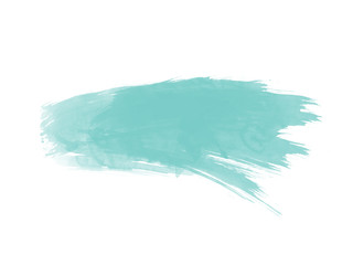 türkis farbfleck im wasserfarben look