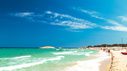 The beach of Costa Rei, Sardinia