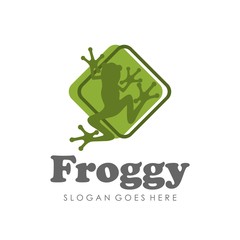 Frog logo design template