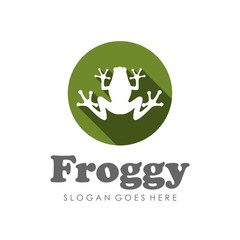 Frog logo design template