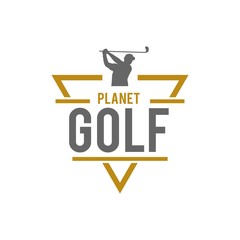 Golf logo design template