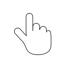 hand  vector illustration