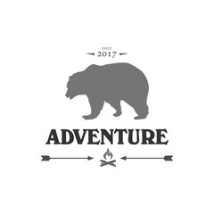 Adventure and outdoor logo design template