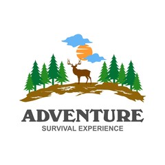 Adventure and outdoor logo design template