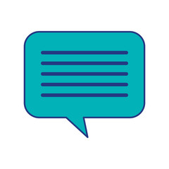 speech bubble message chat dialog media