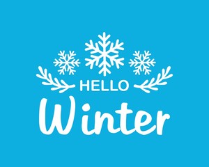 Winter illustration background and banner