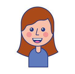 young little funny teen girl portrait