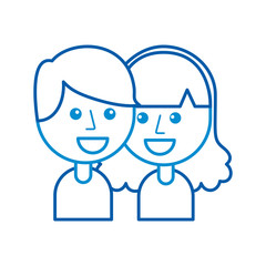 boy and girl happy young people community