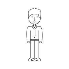 cartoon businessman icon
