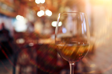 Dinner on the table in a cafe