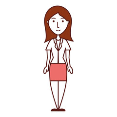 cartoon businesswoman icon