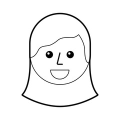 cartoon young teenager happy girl smiling